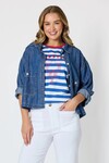 THREADZ COAST CROP DENIM JACKET