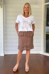 GORDON SMITH RUFFLE HEM SKIRT