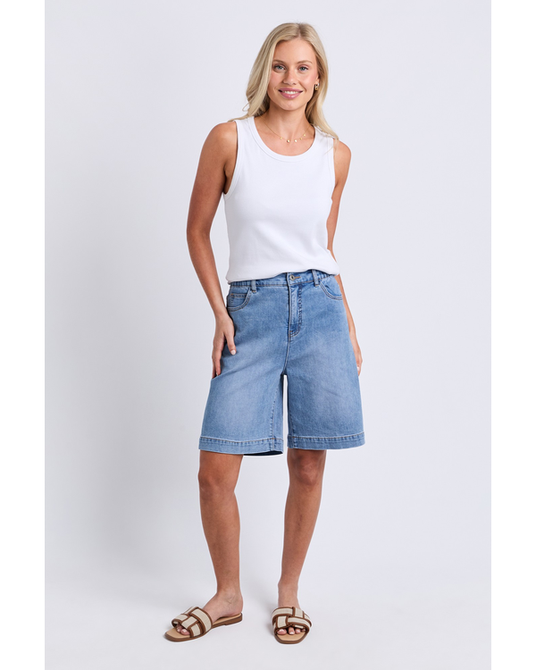 ELM BIRDIE LONG DENIM SHORT